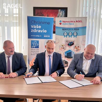 Nemocnica AGEL Košice-Šaca a Univerzitná nemocnica L. Pasteura Košice podpísali memorandum o spolupráci