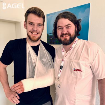 Kajakár Adam Botek absolvoval v Nemocnici AGEL Košice-Šaca operáciu zápästia